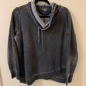 Grey Calvin Klein Cowl Neck Pullover!